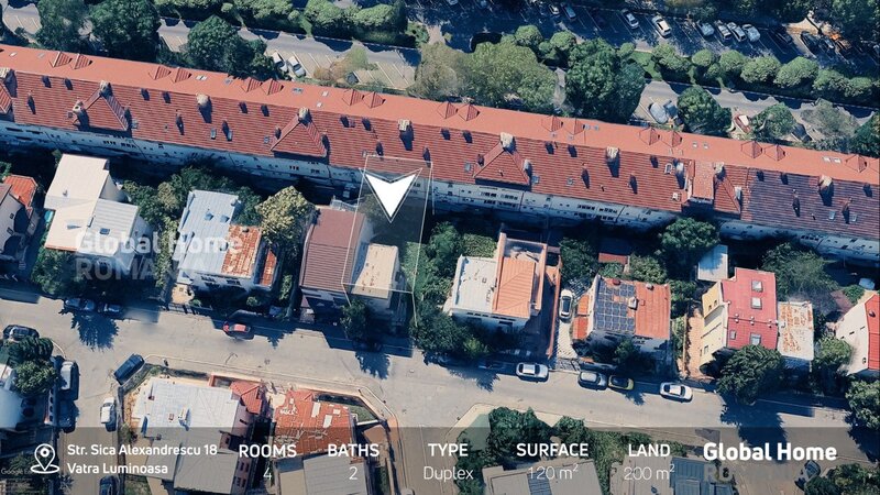 Vatra Luminoasa Duplex - Vila Arhitectura Originala | Teren 200MP - 4 Camere