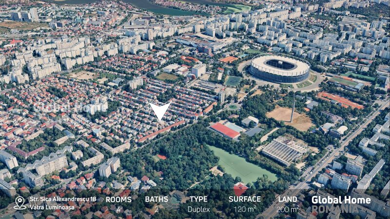 Vatra Luminoasa Duplex - Vila Arhitectura Originala | Teren 200MP - 4 Camere